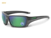 ESS Rollbar Tactical Sunglasses ESS-EE9018, black frame with polarized green lenses. Thumbnail Image