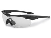 ESS Crossblade Black Eyeshield with Clear and Smoke Gray Lenses, model ESS-EE9032-02, for combat and tactical use. Thumbnail Image