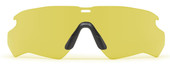 ESS Crossblade Eyeshield 3LS Kit, yellow sports eyewear with black nose piece, model ESS-EE9032-07, for tactical and outdoor activities. Thumbnail Image