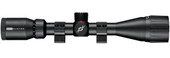 Simmons 4-12x40 Pro Hunter Riflescope, black scope with adjustable zoom and scope mounts. Thumbnail Image