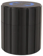LAPG Tactical Spare Battery Container TDP-RDBATTHOLDER, black cylindrical storage case with vertical ridges, designed for organizing and protecting spare batteries. Thumbnail Image