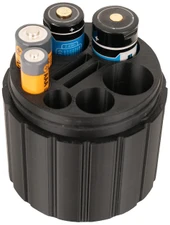 LAPG Tactical Spare Battery Container TDP-RDBATTHOLDER 840277252944, black plastic battery holder with slots for AA batteries Thumbnail Image