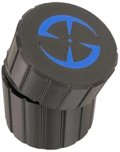 LAPG Tactical Spare Battery Container, black cylindrical protective case with blue logo on top. Thumbnail Image