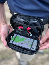 Kitanica Flip Admin Pouch 112-KN, open tactical pouch with smartphone and organized accessories inside. Thumbnail Image