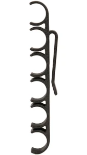 LAPG Shotgun Shell Holder - 3 Pack TDP-SSH 840277253064, black plastic shotgun shell holder with six curved slots for holding shotgun shells. Thumbnail Image
