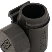 LAPG Picatinny Rail Battery Storage Container - 2 Pack, black plastic battery holders designed for weapon accessories with a textured surface and secure fit for batteries. Thumbnail Image