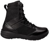 OTB Boots Fusion 8 Black Tactical Boot, a high-quality black tactical boot with durable leather and synthetic materials, featuring a lace-up design and rugged rubber outsole for tactical and military use.