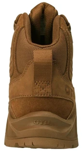 OTB Boots Incline Mid Waterproof Tactical Boot, close-up front view showing brown color, padded collar, and sturdy outsole. Thumbnail Image
