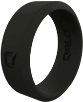 Qalo Womens Modern Black Q2X Silicone Ring QS9-FSB Thumbnail Image
