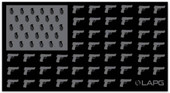 LA Police Gear Grenade Gun US Flag Sticker Thumbnail Image