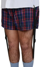 Shirt Stay Plus Y Stays modeled attaching from shirt to sock Thumbnail Image
