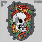 Mil-Spec Monkey Skull Snake 2 Decal - 00042-SKULLSNAKE2 - Only $2.00 - LA Police Gear