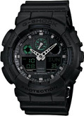 G-Shock Black Ana-Digi 3-EYE Watch GA-100MB-1ACR