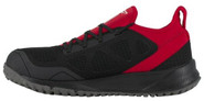 Reebok Men's All Terrain Trail Running Black and Red Work Shoe side view