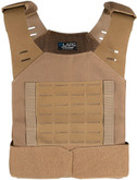 LA Police Gear JTE Lightweight MOLLE Plate Carrier - Coyote - Front