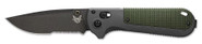Benchmade 430SBK Redoubt Drop-Point EDC Folding Knife - 430SBK - LA Police Gear