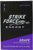 Strike Force Energy Grape Flavor 10 Count Box SFE-10-GR 863976000265