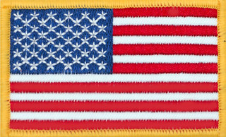 LA Police Gear Embroidered US Flag Patch Product Image