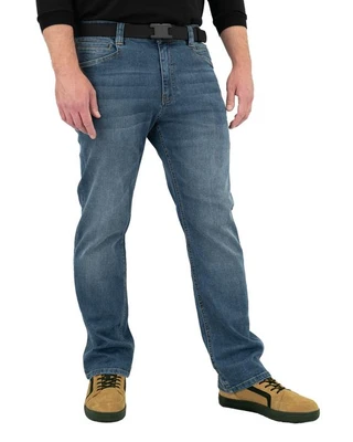 LAPG Men's Terrain Flex Straight Fit 9 Pocket Stretch Jean