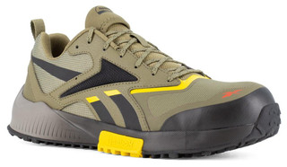 Reebok Men's Army Green/Black/Yellow Lavante Trail 2 Trail Running Work Shoe RB3240  RB3240 