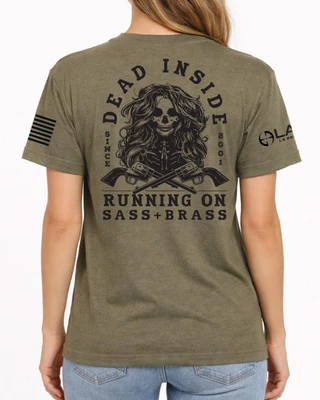 LAPG Women's Dead Inside Unisex Fit Short Sleeve T-Shirt