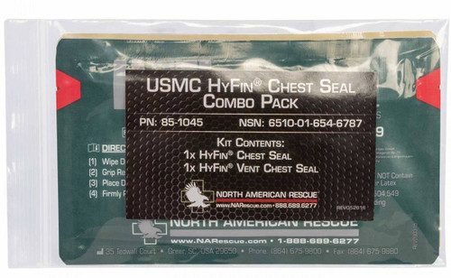 North American Rescue USMC HYFIN Chest Seal Combo Pack 85-1045