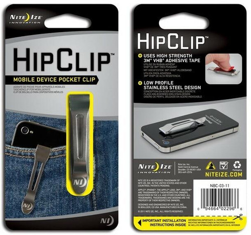 Nite Ize HipClip Mobile Device Pocket Clip packaging