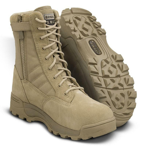 Original S.W.A.T. Classic 9" Tan Side-Zip Safety Boot