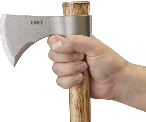 Nobo Two-Handed TomaHawk in model hand closeup