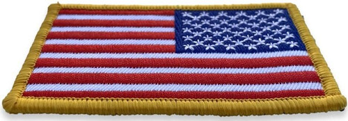 LA Police Gear Embroidered Reversed US Flag Patch PATCH-EMB-FLAG-REV