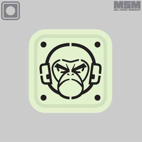 Mil-Spec Monkey Stencil PVC 1inch Patch MONKEYSTENCILPVC1IN