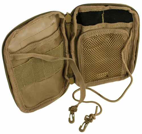 Opened view of Coyote MOLLE Pocket Pal Wallet 