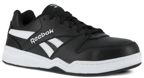 Reebok Men's BB4500 Low Cut Black and White Work Sneakers