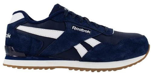 Reebok Men's Navy & White Harman Classic Suede Leather Work