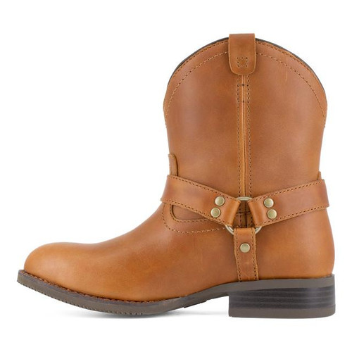 Frye Women's Brown Safety-Crafted Harness Steel Toe Work Boot