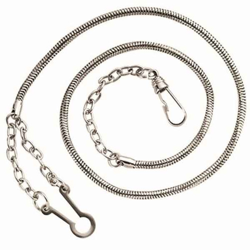 Heros Pride Whistle Chain with Button Style Hook WHISTLE-CHAIN - Silver Chain