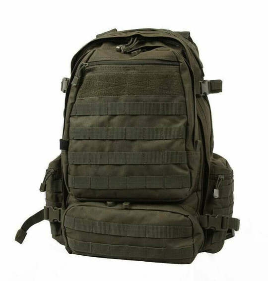 La Police Gear LAPG Molle Tactical Collapsible Tote Bag, Multiuse Bag, Reusuable Grocery Bag, Milspec Fabric Molle Bag - Black