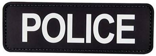 POLICE PVC ID Patch OD GREEN