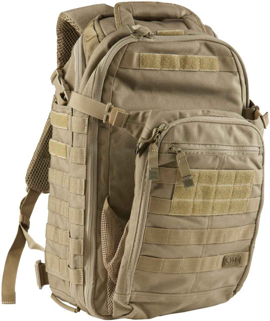 5.11 Tactical Backpack – Rush 12 2.0 – Military Molle Pack, CCW and Laptop  Compartment, 24 Liter, Small, Style 56561, Kangaroo