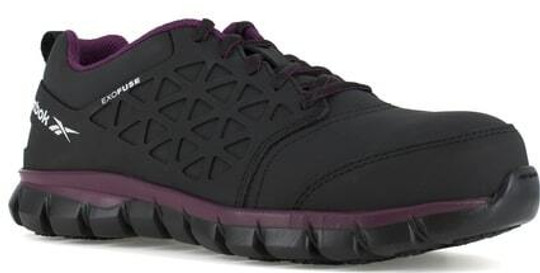 エリック Reebok Men's Astroride Athletic Black and Neon Green Work