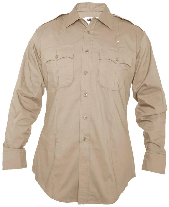 Elbeco Men's LASD Class B RipStop Tan Long Sleeve Uniform Shirt | 14/35 | Cotton/Polyester | LAPoliceGear.com