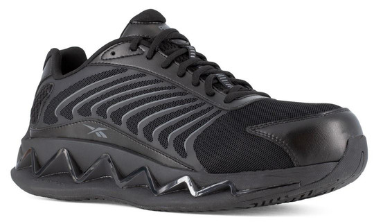 Reebok Men's Black Zig Elusion Heritage Low Cut Work Sneaker