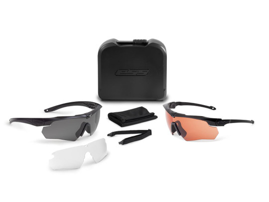 ESS Crossbow One Black w/Polarized Gray Ballistic Eyeshield-740-0494