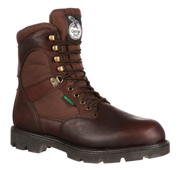 Georgia Boot Homeland 8" Brown Waterproof Insulated 600G Work Boot  G109 