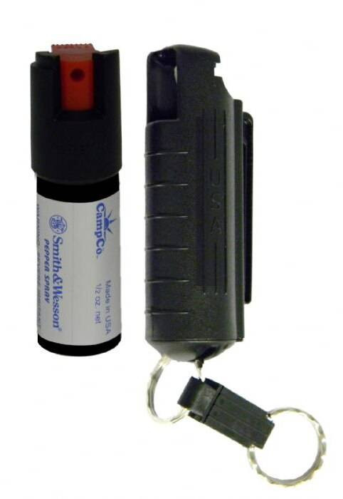 Smith and Wesson 1/2 oz Pepper Spray with Plastic Case and Quick Release Clip 1403