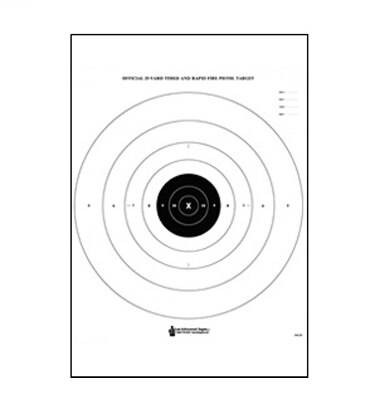 Law Enforcement Targets, Inc B-8 Bullseye and Sighting Target - Minimum Quantity of 25 B-8