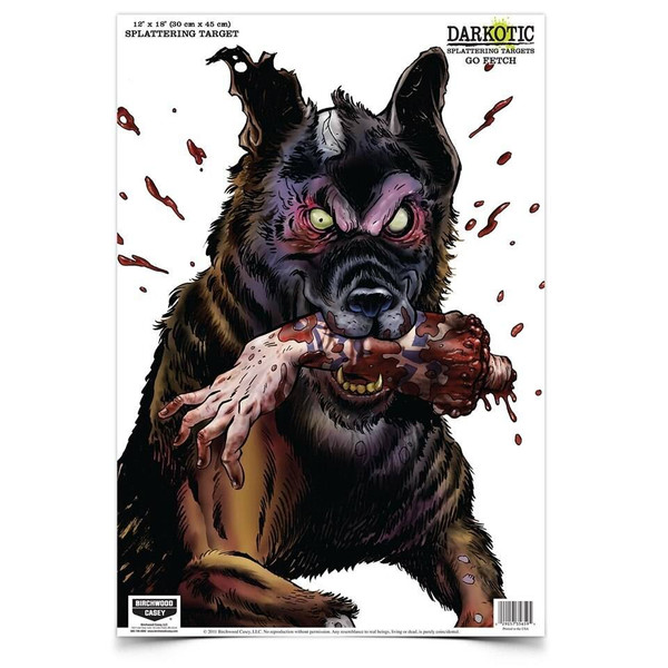 Law Enforcement Targets Darkotic Go Fetch Splatter Target - Minimum Quantity of 25 BC-GF-1