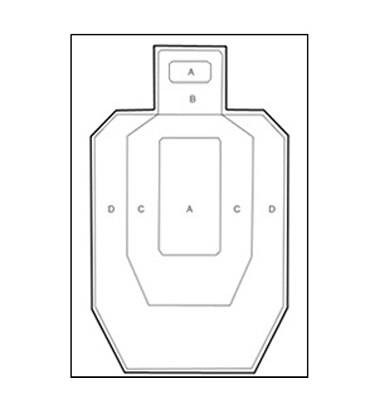 Law Enforcement Targets, Inc IPSC Paper Target - Minimum Quantity of 25 IPSC-P