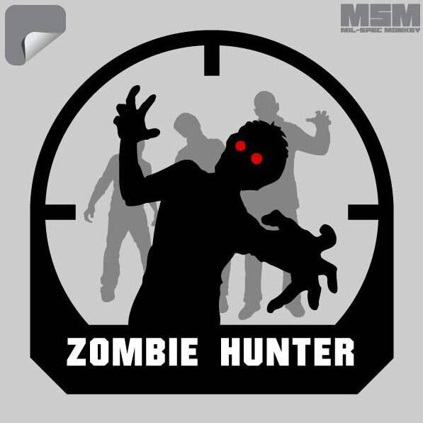 Mil-Spec Monkey Zombie Hunter Decal DECAL-ZOMBIEHUNTER