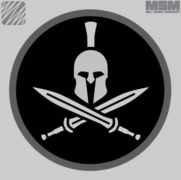 Mil-Spec Monkey Spartan Helmet Decal SPARTANHELMET